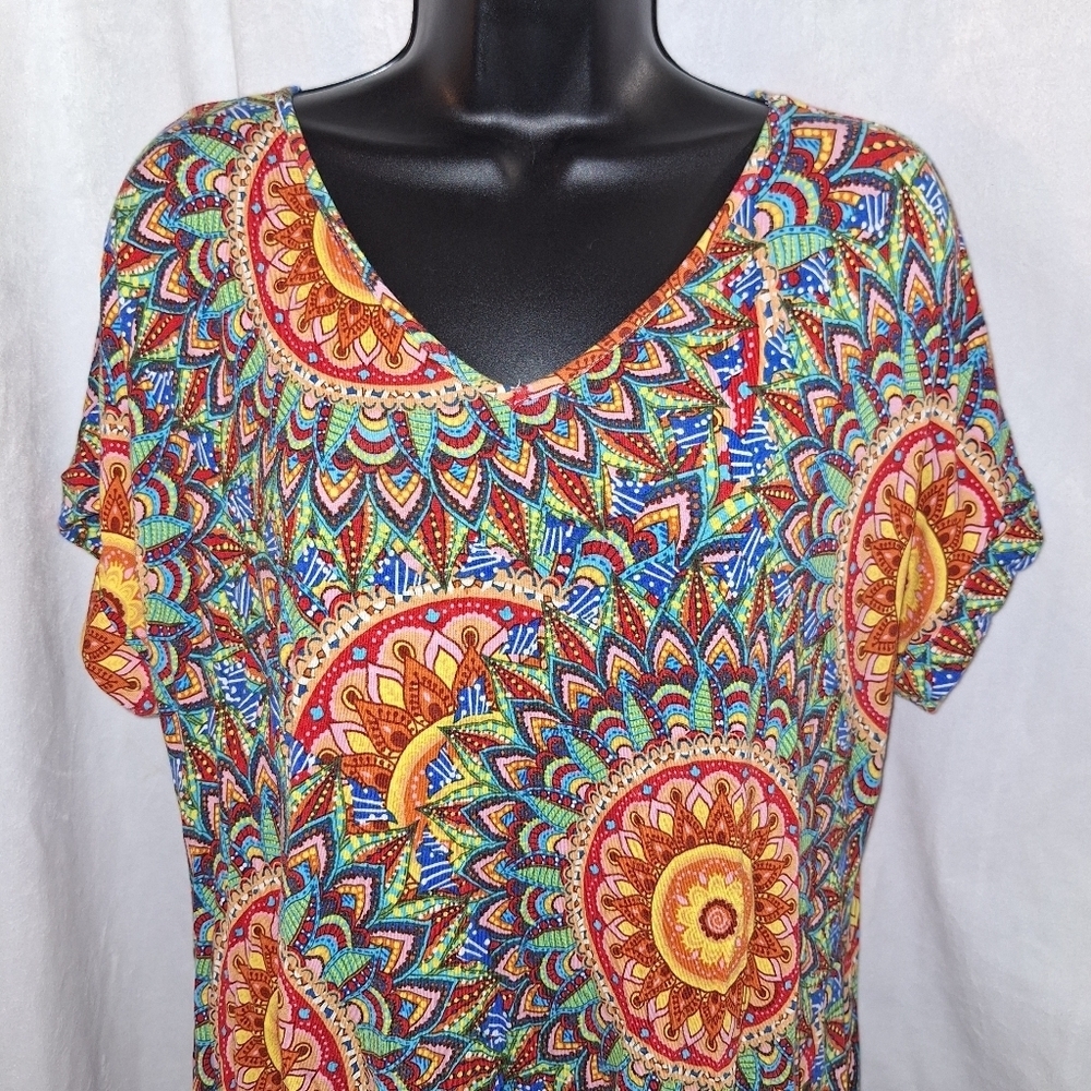 Colorful Patterned Dress - Picture 2 of 5